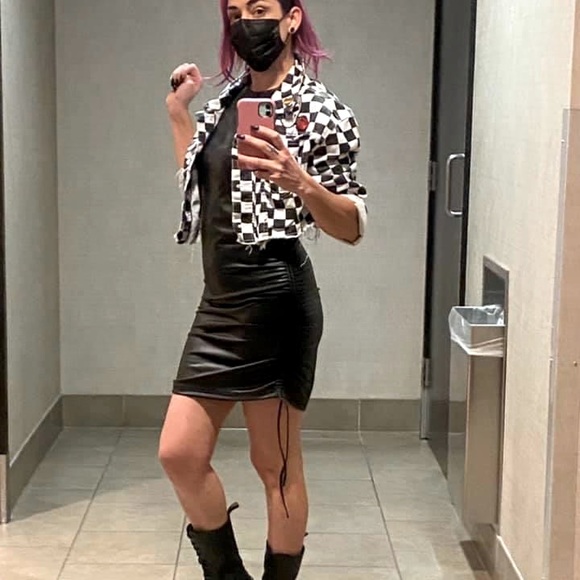 BB DAKOTA | LEATHER DRESS | SM - Picture 6 of 6